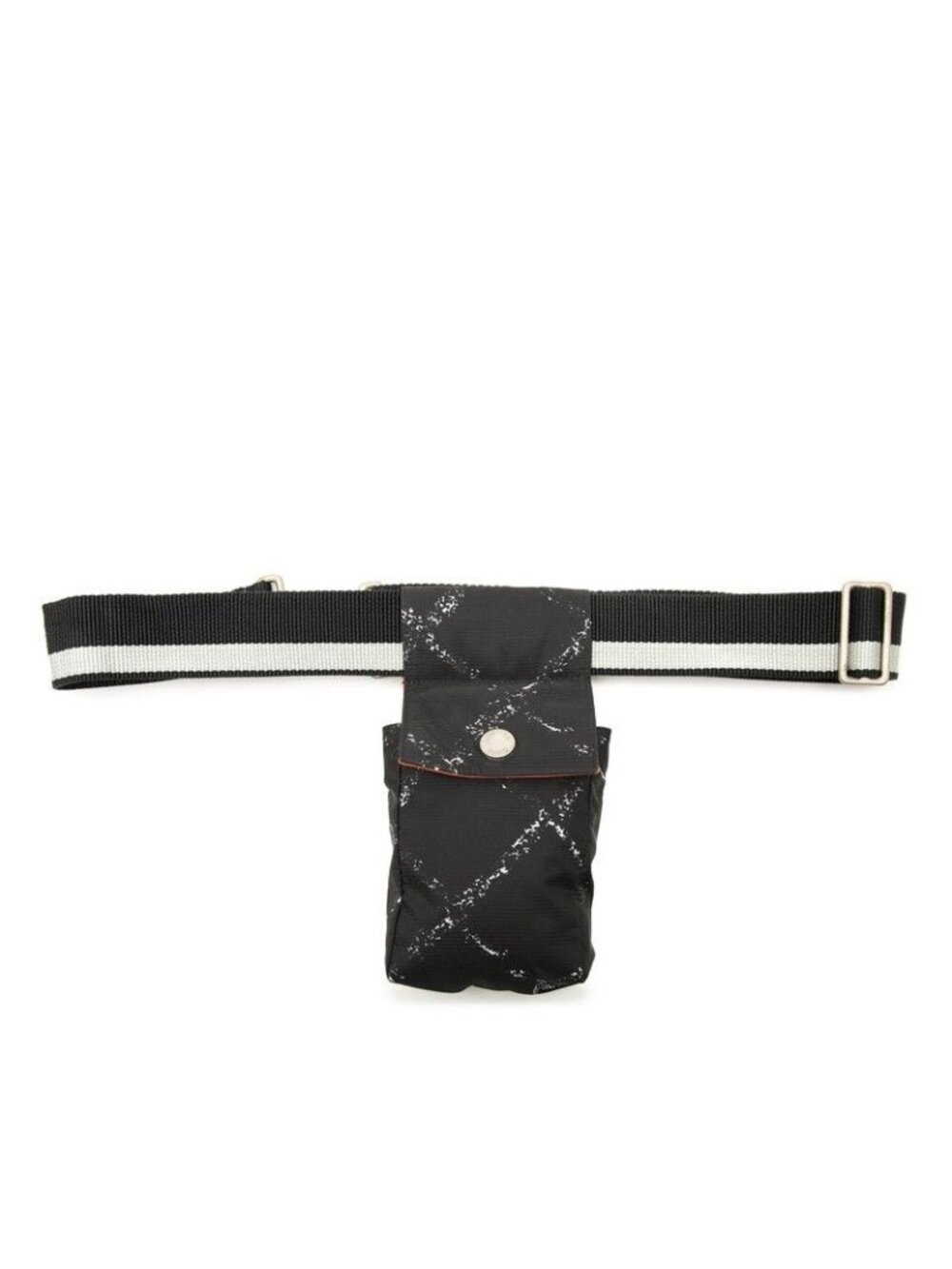 Chanel Travel Line Waist Bag Pouch Black Nylon